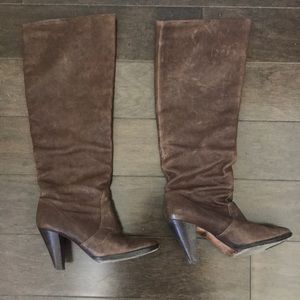 Kors by Michael Kors leather brown knee high boots